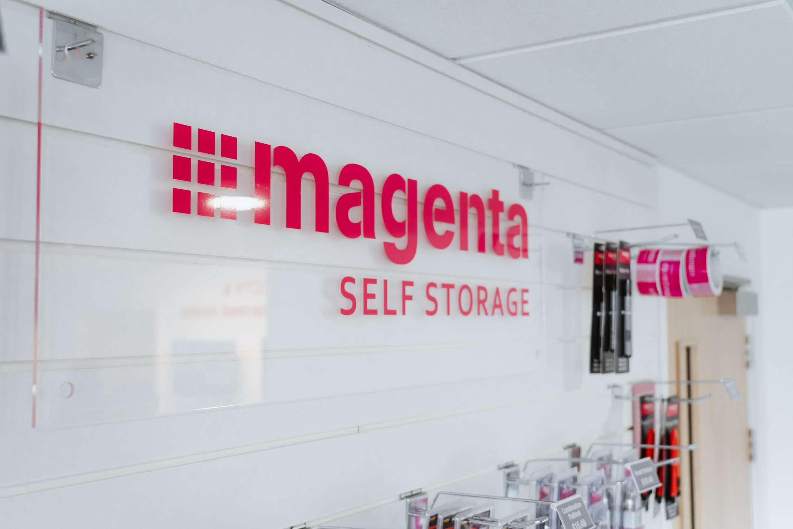 An image of the Magenta Self Store reception area