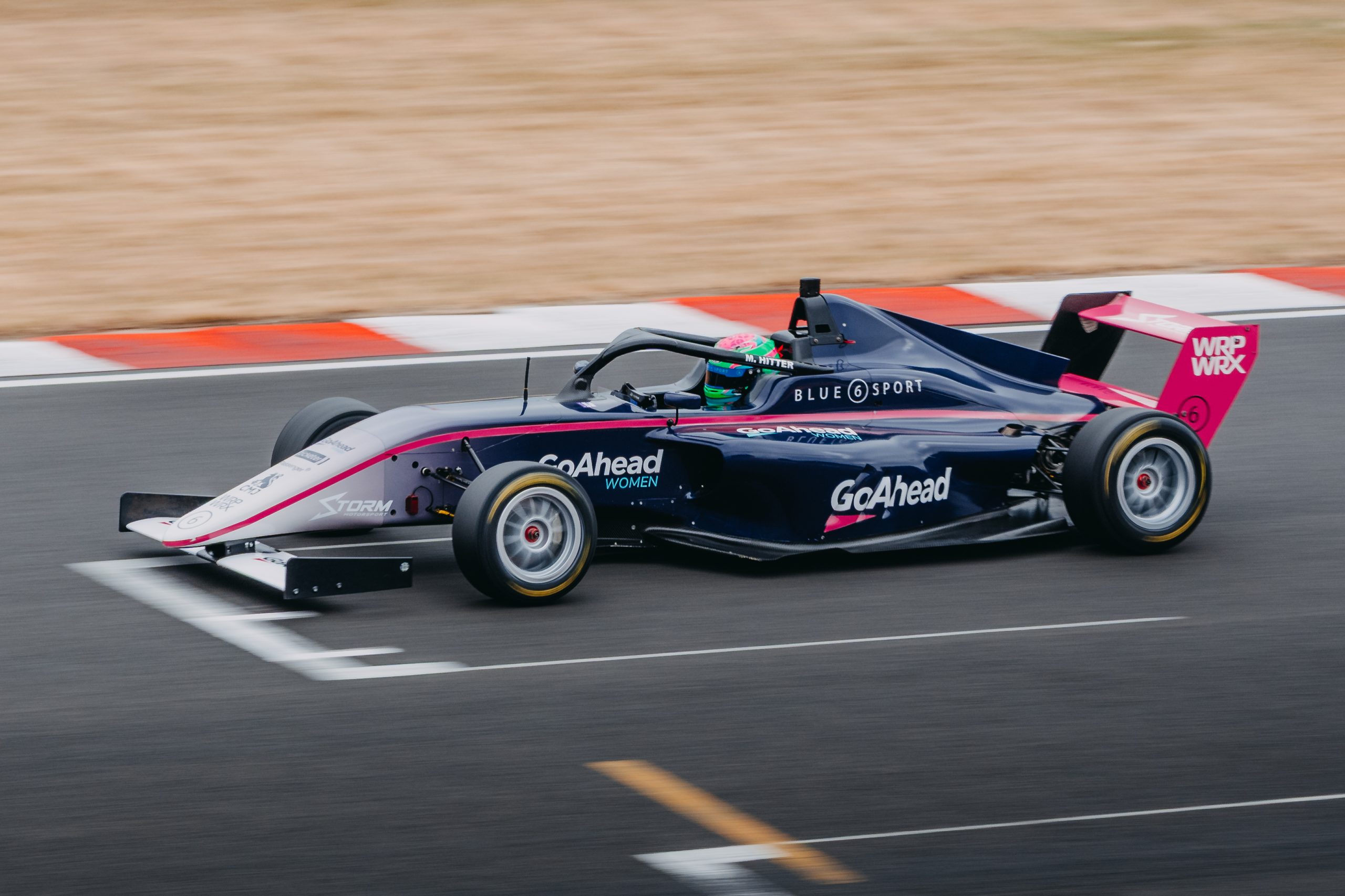 A Formula one car on track